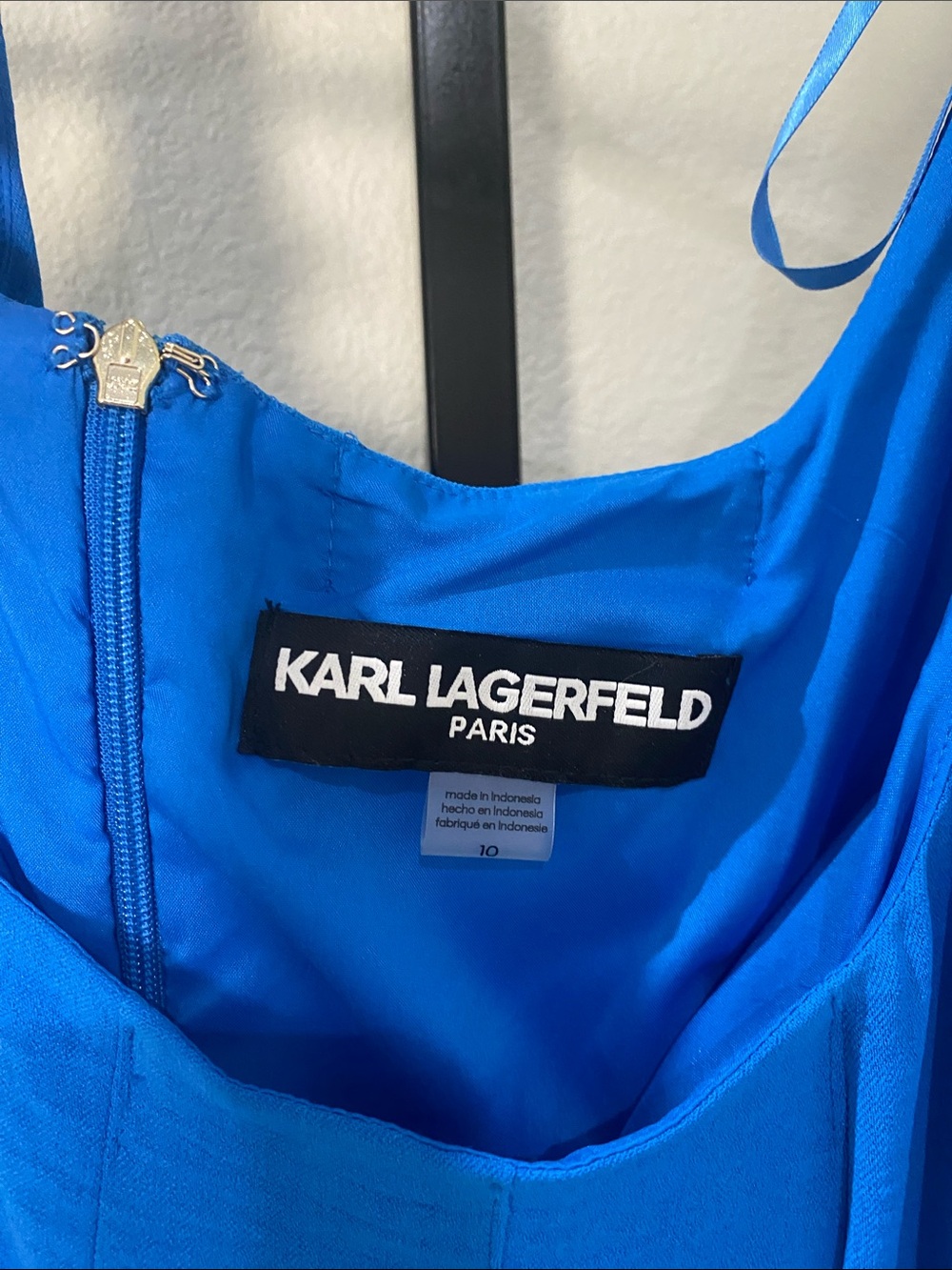 Karl Lagerfeld Vibrant Blue Maxi Dress with Rope Tie STUNNING๐ - Picture 4 of 12